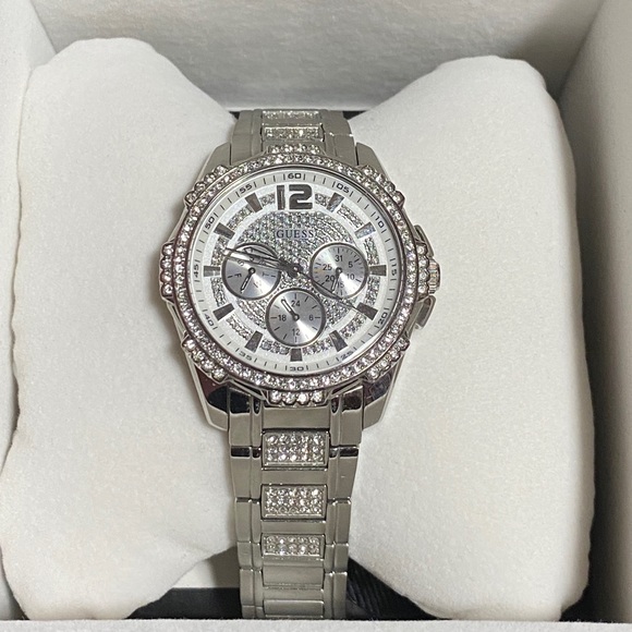 Guess Silver Stainless Steel Chronograph Watch - Picture 2 of 3